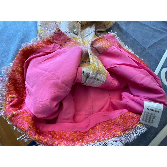 MAEVE @ ANTHROLOPOGIE SLEEVELESS TWEED MULTICOLOR MINI DRESS PEARL BUTTONS SZ 0 - Picture 16 of 16